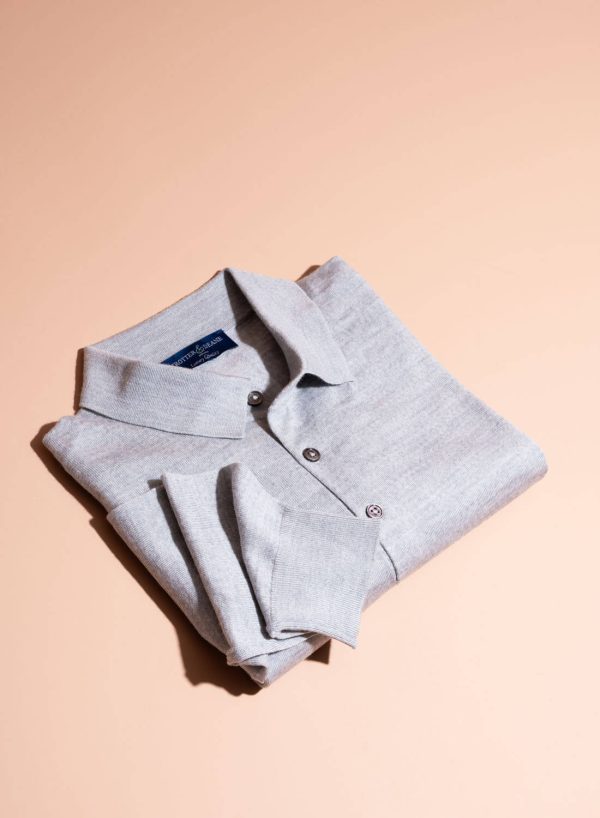 Long Sleeve Merino Polo