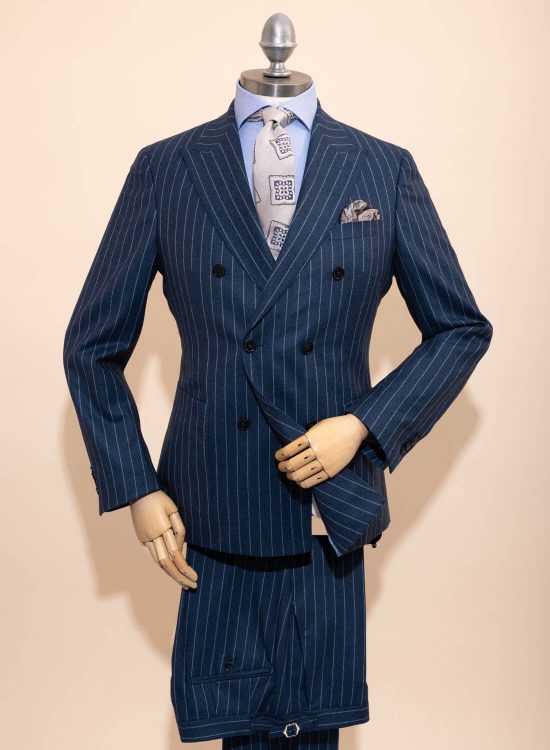 Flannel Chalk stripe DB Suit