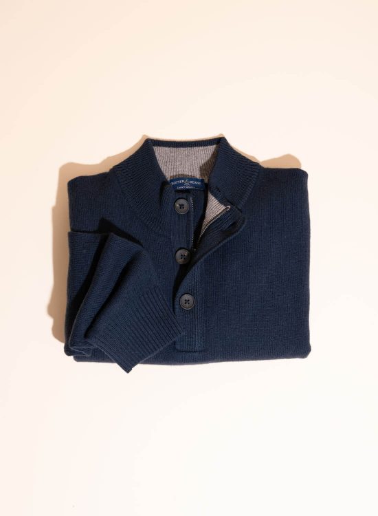 Lambswool Button Neck