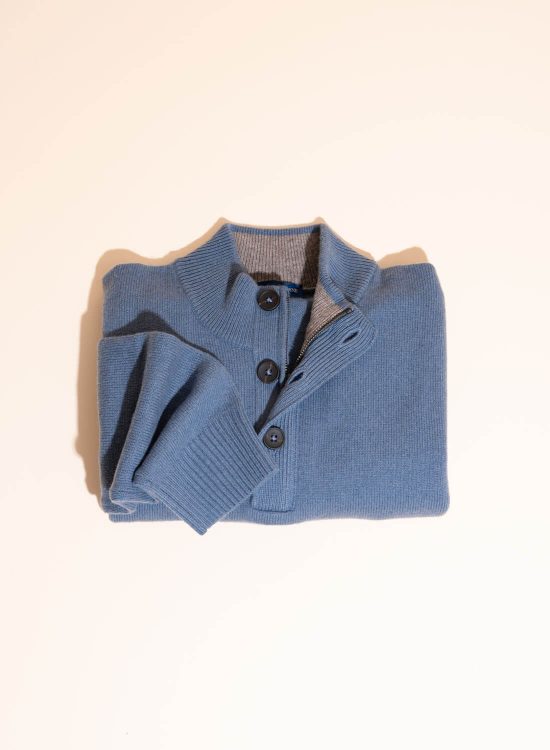Lambswool Button Neck