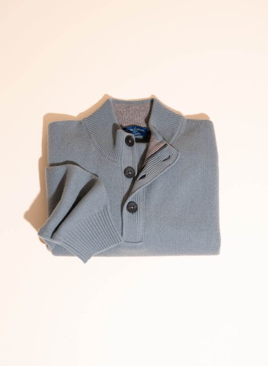 Lambswool Button Neck