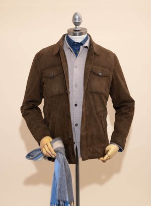 Suede Utility Jacket